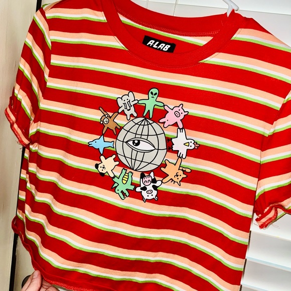 ALAB skater style crop graphic tee - Picture 2 of 4